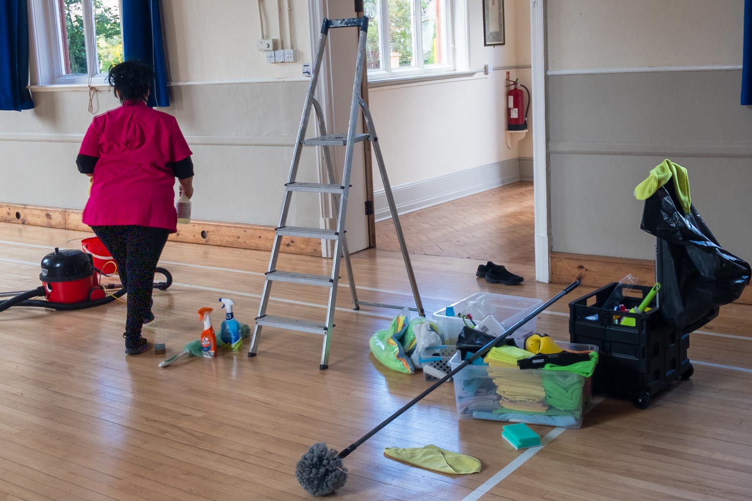 Covid-19 secure cleaning at Dumbleton Village Hall