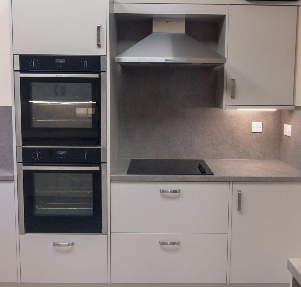 Modern kitchen facilities at Dumbleton Village Hall